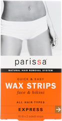 PARISSA: Quick & Easy Wax Strips Face & Bikini, 16 Pc