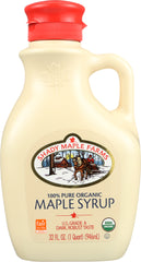 SHADY MAPLE FARMS: Organic Maple Syrup Grade B, 32 oz