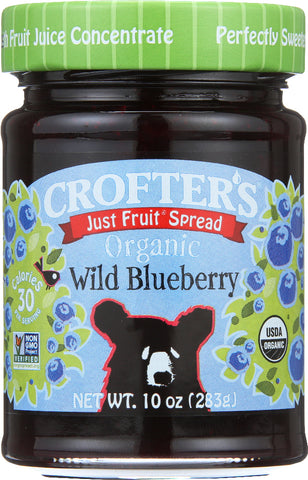 CROFTERS: Organic Blueberry Fruit Spread, 10 oz