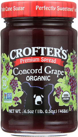 CROFTERS: Concord Grape Fruit Spread, 16.5 oz