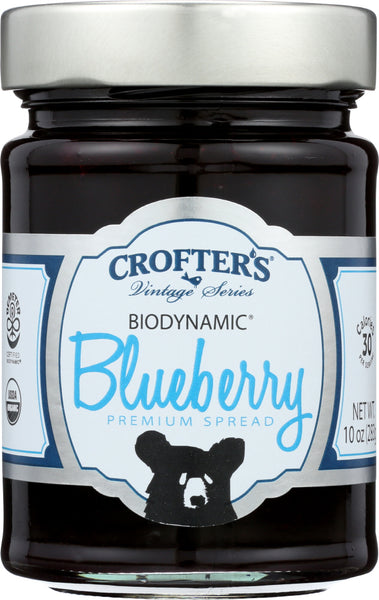 CROFTERS: Biodynamic Blueberry Fruit Spread Organic, 10 oz