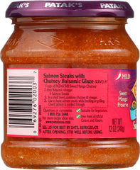 PATAK'S: Original Sweet Mango Chutney Mild, 12 Oz
