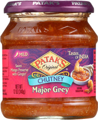 PATAK'S:  Major Grey Chutney Mango Preserve with Ginger, 12 oz