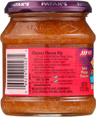 PATAK'S: Hot Mango Chutney, 12 oz