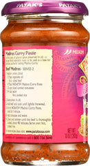 PATAKS: Paste Curry Madras, 10 oz