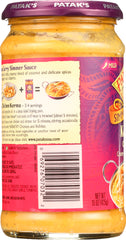 PATAK'S: Cooking Sauce Rich Creamy Coconut Korma Curry, 15 Oz