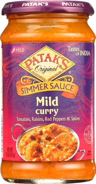 PATAKS: Sauce Curry Mild, 15 oz