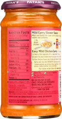 PATAKS: Sauce Curry Mild, 15 oz