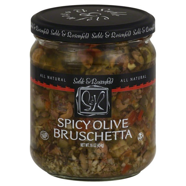 SABLE & ROSENFELD: Bruschetta Olive Spicy, 16 oz