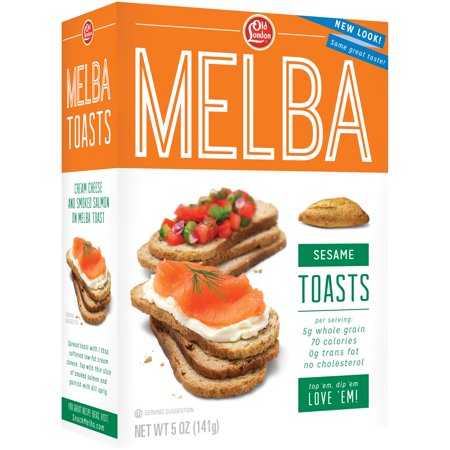 OLD LONDON: Melba Sesame Toasts, 5 oz