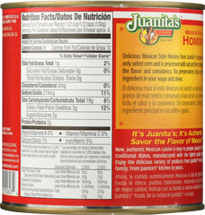 JUANITA'S FOODS: Mexican Style Hominy, 25 oz