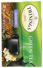 TWININGS OF LONDON: Green Tea Jasmine, 20 Tea Bags, 1.41 Oz