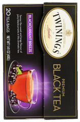 TWININGS OF LONDON: Premium Black Tea Blackcurrant Breeze, 20 Tea Bags, 1.41 Oz