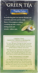 TWINING TEA: Nightly Calm Green Tea, 20 bg