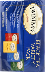 TWINING TEA: Classics Black Tea Variety Pack 20 Tea Bags, 1.41 oz