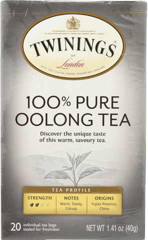 TWINING TEA: Origins China Oolong Tea, 20 Tea Bags, 1.41 oz