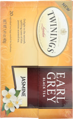 TWININGS: Jasmine Earl Grey Black Tea, 1.41 oz