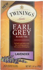 TWINING TEA: Earl Grey Black Tea Lavender, 1.41 oz