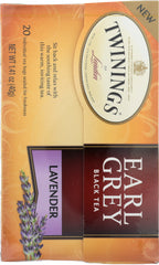 TWINING TEA: Earl Grey Black Tea Lavender, 1.41 oz