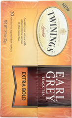 TWINING TEA: Earl Grey Black Tea Extra Bold, 1.41 oz