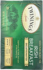 TWININGS: Decaffeinated Irish Breakfast Tea, 20 tea bags