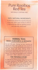 TWINING TEA: Pure Rooibos Red Tea, 20 bg