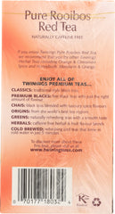 TWINING TEA: Pure Rooibos Red Tea, 20 bg