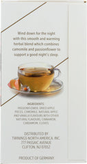 TWINING TEA: Unwind Spiced Apple & Vanilla Herbal Tea, 18 bg