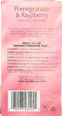 TWINING TEA: Pomegranate & Raspberry Herbal Tea, 20 bg