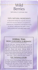 TWINING TEA: Wild Berries Herbal Tea, 20 bg