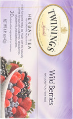 TWINING TEA: Wild Berries Herbal Tea, 20 bg