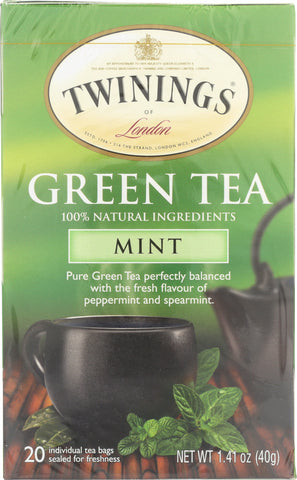 TWINING TEA: Green Tea with Mint, 20 bg