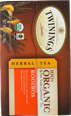 TWINING TEA: Rooibos Organic Tea, 20 bg