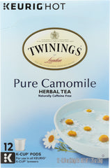 TWININGS OF LONDON: Tea K-Cups Tea Pure Camomile, 12 Cups, 1.27 oz