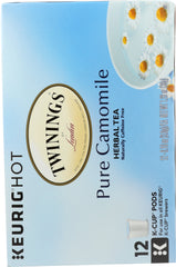 TWININGS OF LONDON: Tea K-Cups Tea Pure Camomile, 12 Cups, 1.27 oz