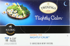 TWININGS: Nightly Calm Herbal Tea K-Cups, 12 pc