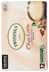 TWININGS: Chai Latte Sweetened Black Tea, 12 count