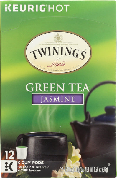 TWINING TEA: Jasmine Green Tea Kcup, 1.26 oz