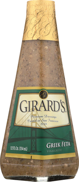 GIRARD'S: Greek Feta Vinaigrette Dressing, 12 oz