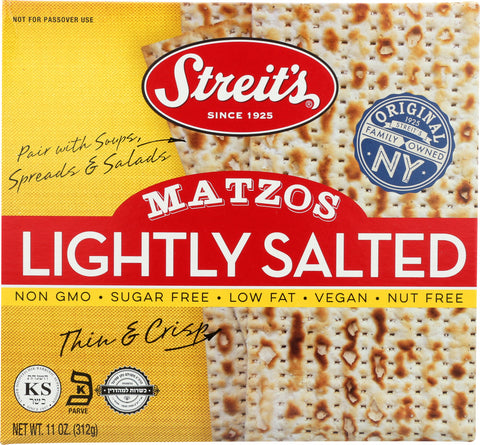 STREITS: Lightly Salted Matzo, 11 oz