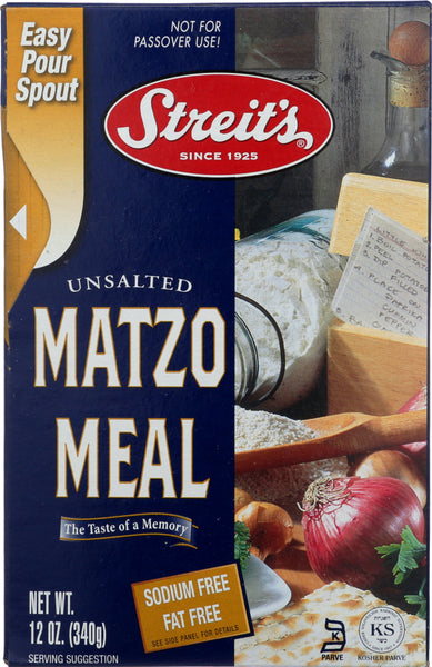 STREITS: Unsalted Matzo Meal, 12 oz