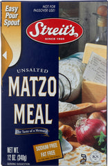 STREITS: Unsalted Matzo Meal, 12 oz