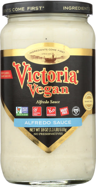 VICTORIA: Vegan Alfredo Sauce Original, 18 oz