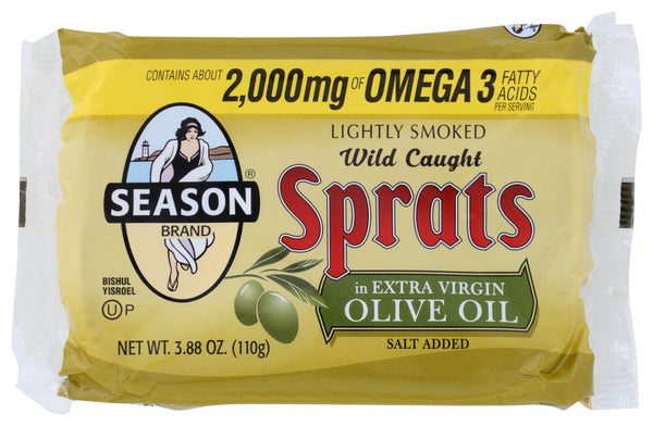 SEASON: Sprats in Olive Oil, 3.75 Oz