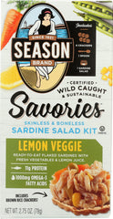 SEASONS: Sardine Salad Kit Lemon Veggie, 2.75 oz