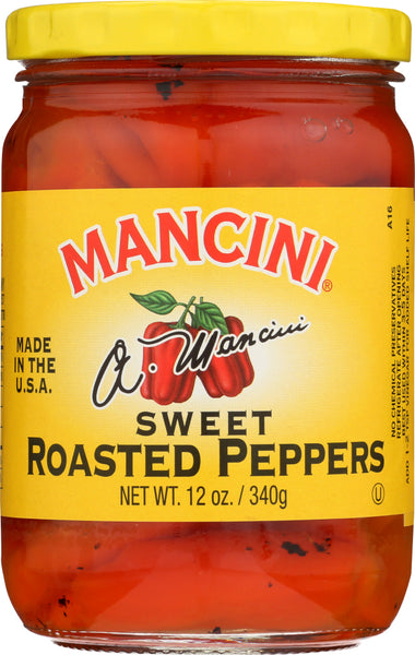 MANCINI: Sweet Roasted Peppers, 12 oz