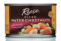 REESE: Water Chestnuts Diced, 8 oz