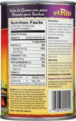 EL RIO: Nacho Cheese Sauce with Jalapeno Mild, 15 oz