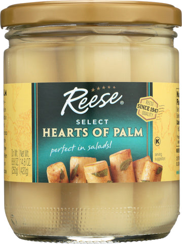 REESE: Hearts of Palm in Glass, 14.5 oz