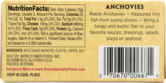 REESE: Rolled Fillets of Anchovies with Capers in Olive Oil, 2 oz